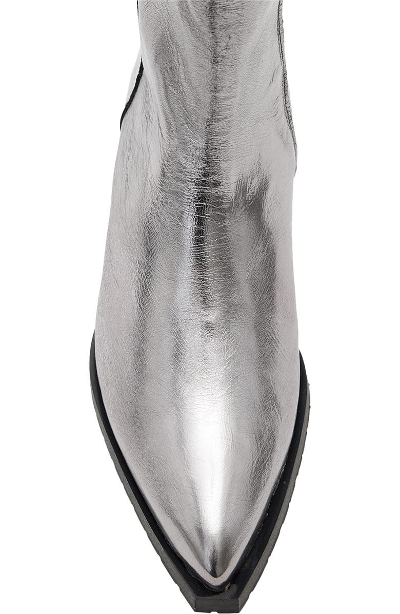 AllSaints Bazely Metallic Bootie, Alternate, color,