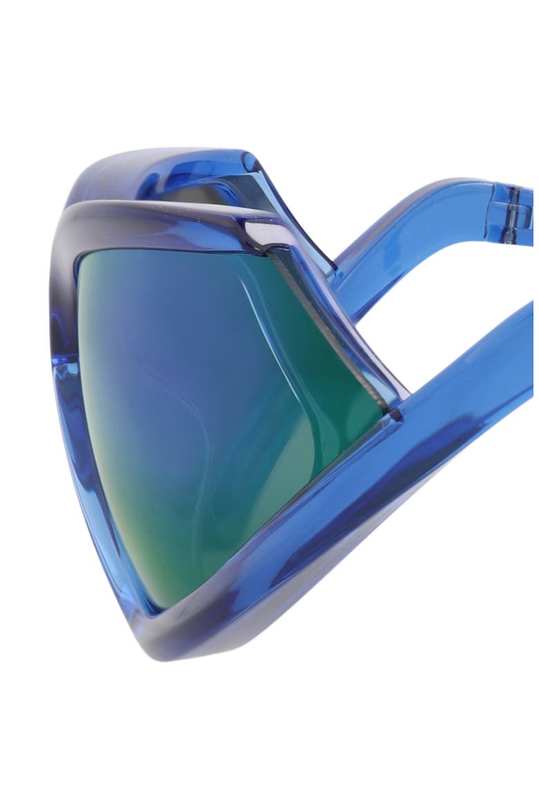 71mm Shield Sunglasses, Alternate, color, BLUE BLUE VIOLET