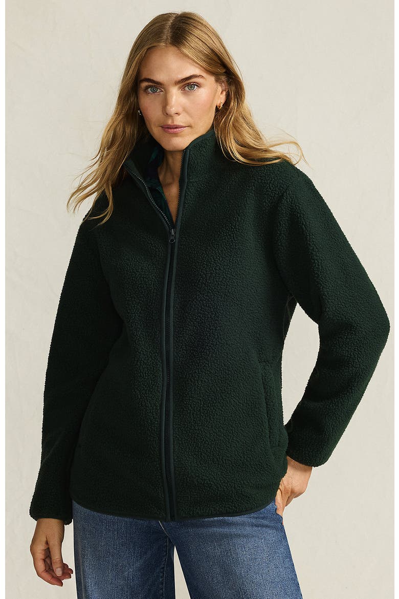 Cozy High Pile Full Zip Fleece Jacket, Main, color, Woodland Forest