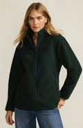 Lands' End Cozy High Pile Full Zip Fleece Jacket
