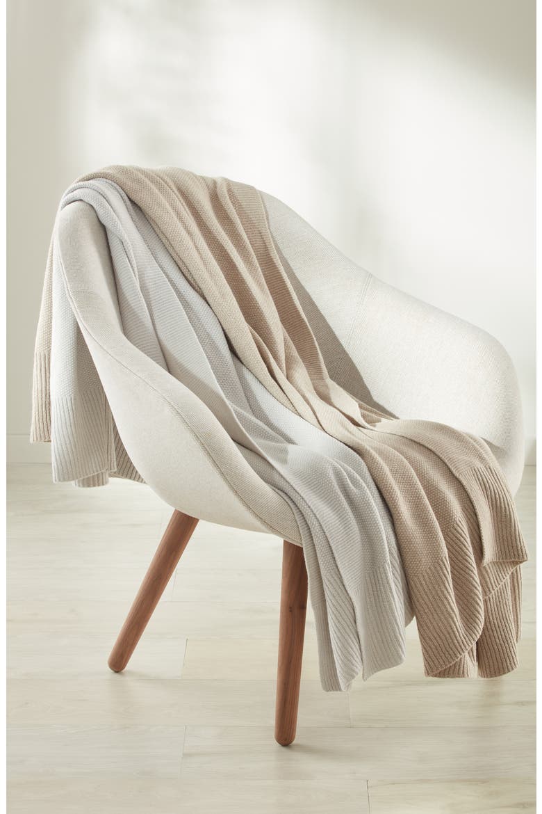 Felicity Knit Throw Blanket, Alternate, color, GREY VAPOR HEATHER