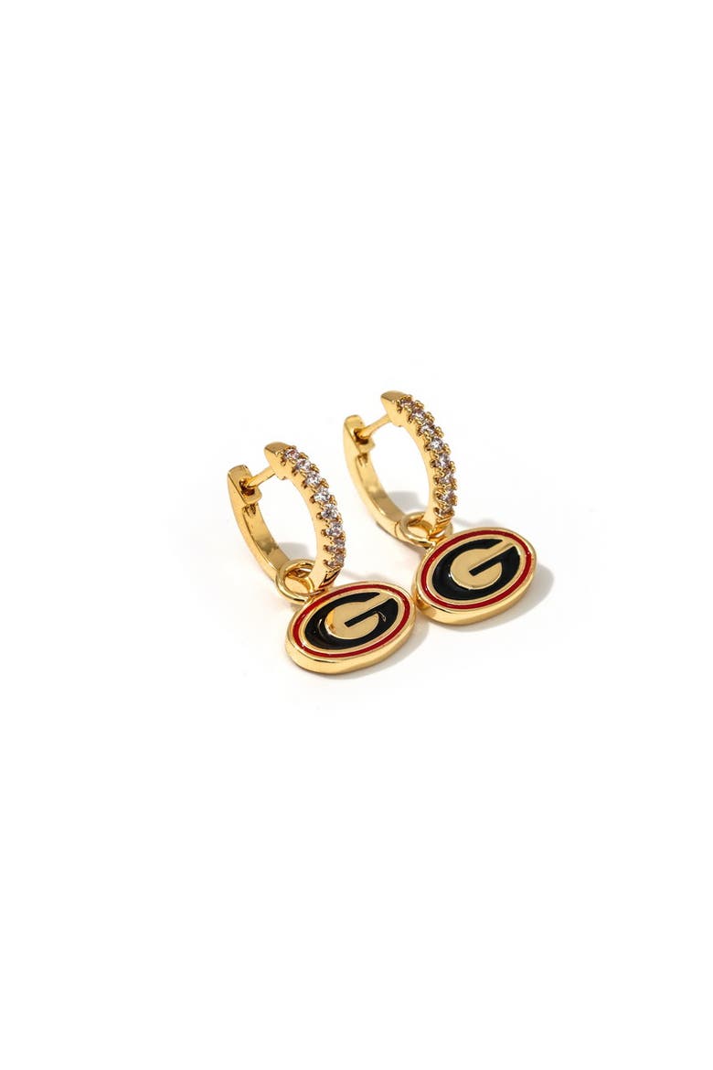 University Of Georgia Pennant Pair Earring Set, Alternate, color, Yellow Gold