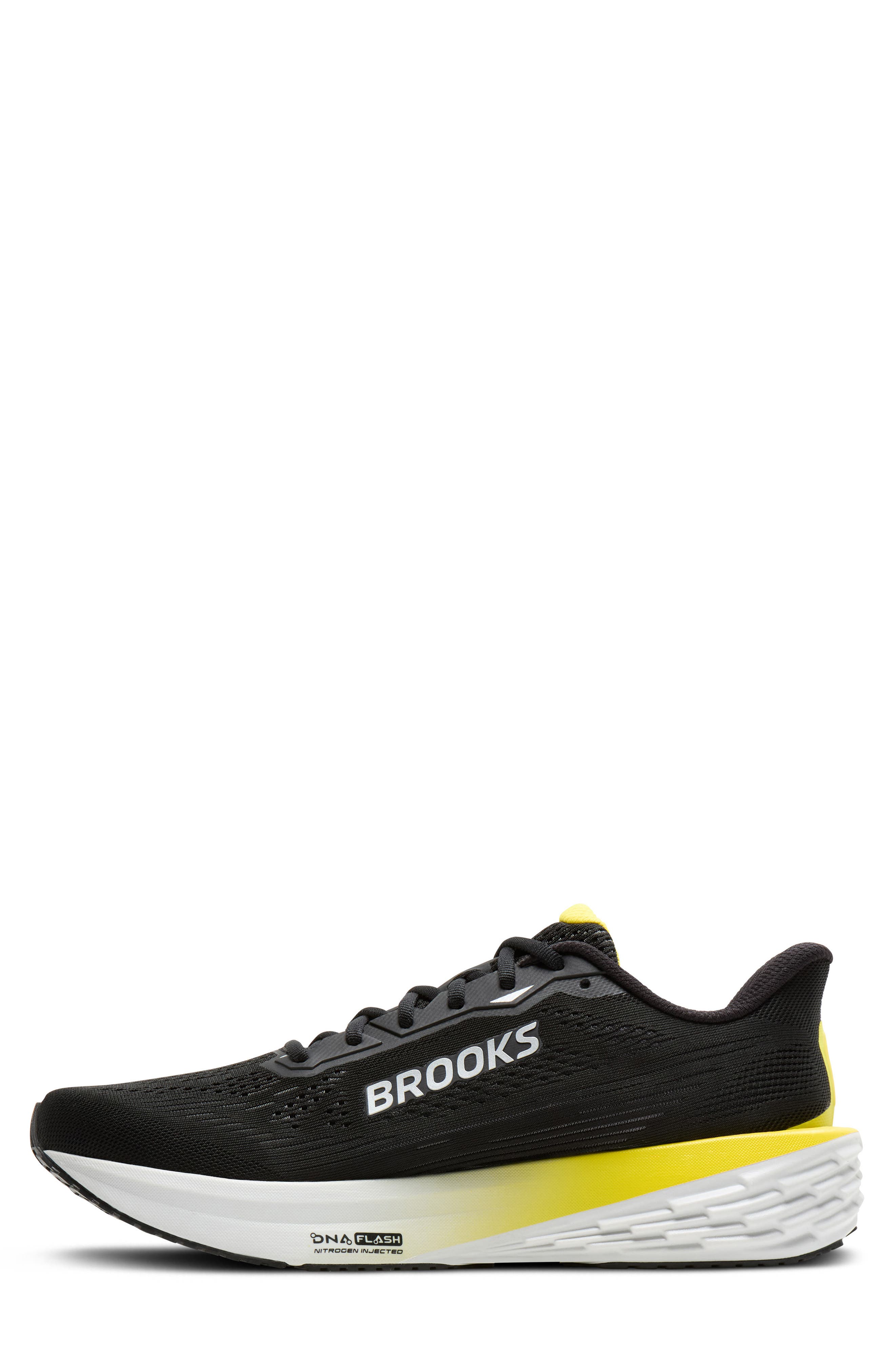 Launch 12 Running Sneaker, Alternate, color, BLACK/ CYBER YELLOW/ OYSTER