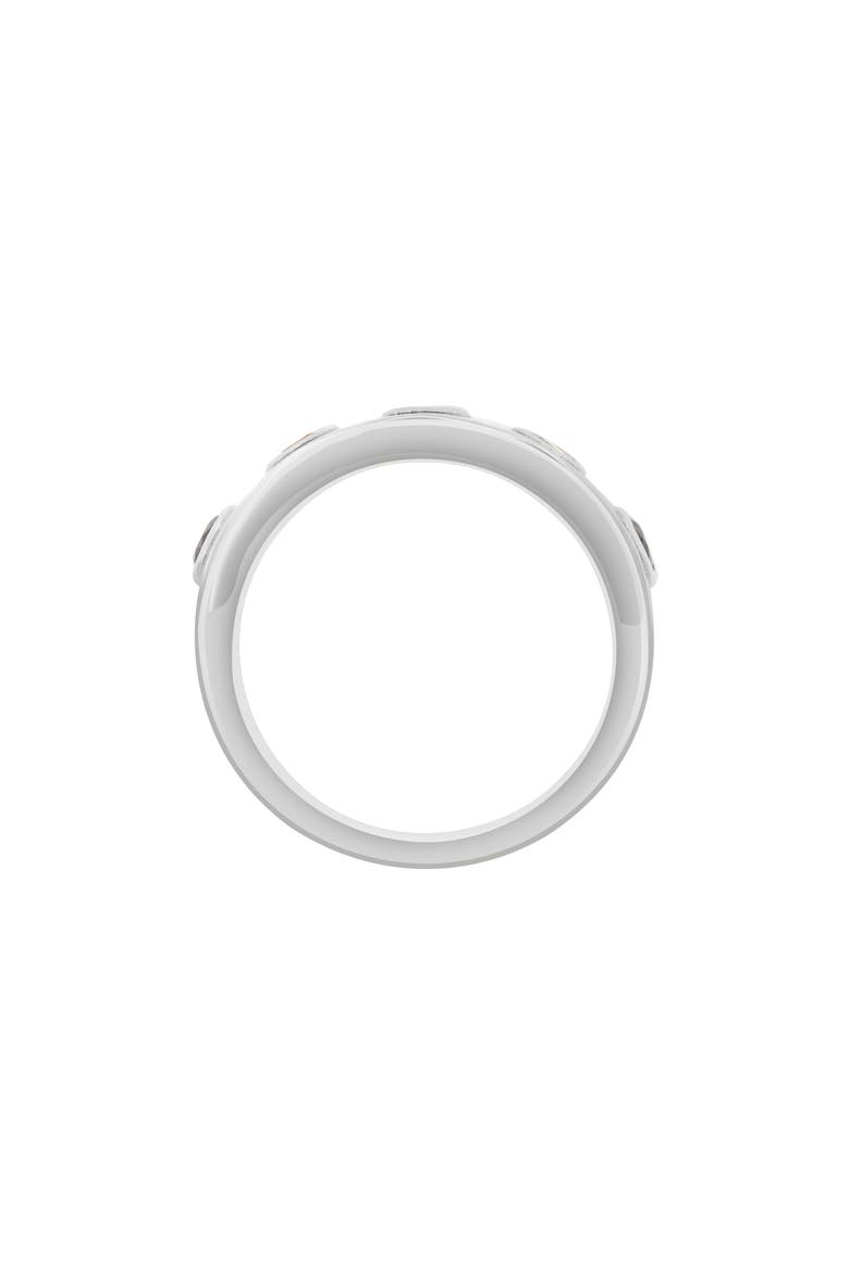 Bezel Set Gemstone Band Ring, Alternate, color, SILVER