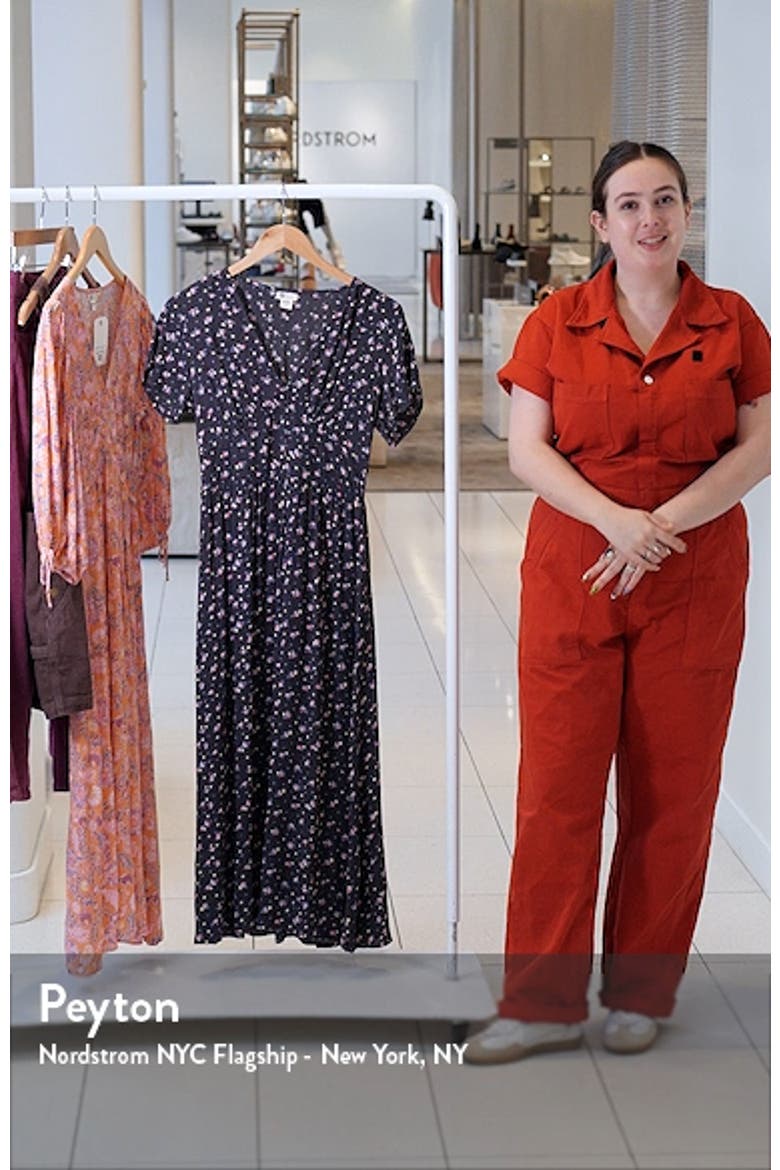 Morning Sky Floral Print Maxi Dress video