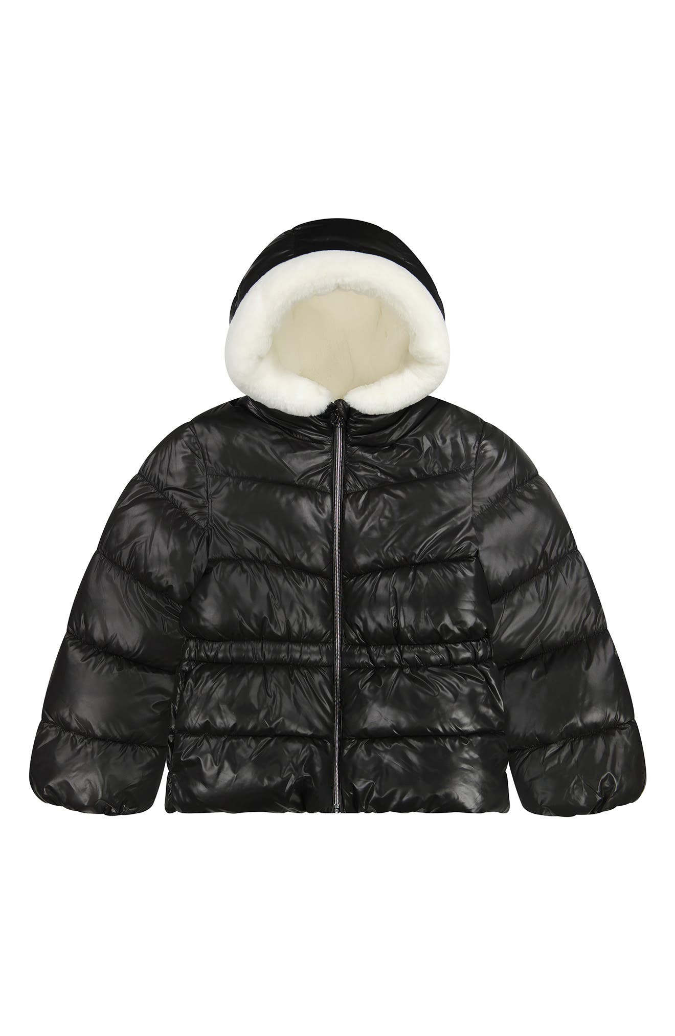 Kids' Faux Fur Lined Hooded Puffer Jacket