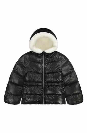 Kids' Faux Fur Lined Hooded Puffer Jacket