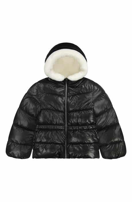 Kids' Faux Fur Lined Hooded Puffer Jacket
