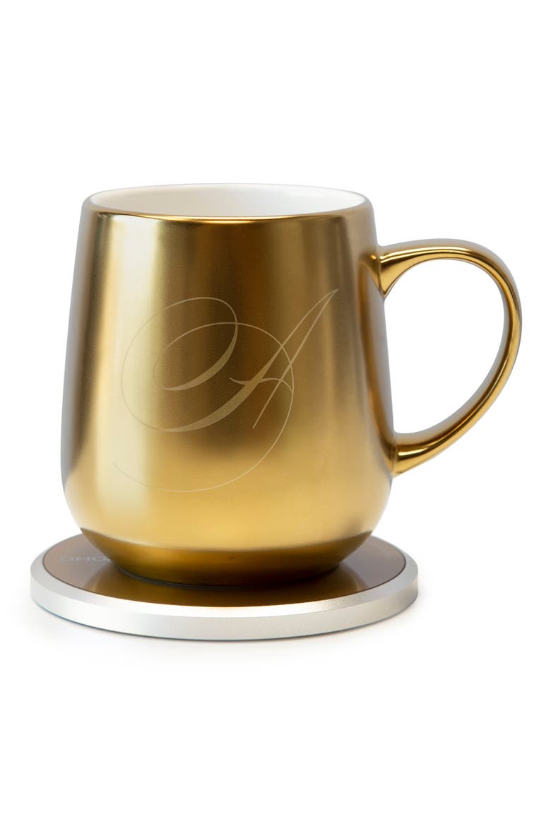 Ui Monogram Golden Mug & Warmer Set, Main, color, A