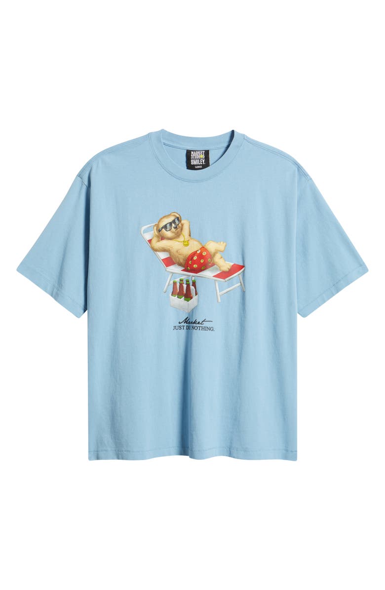MARKET Smile Bear Cotton T-Shirt, Alternate, color, Blue