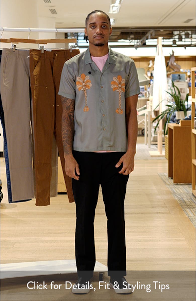 Oasis Palms Print Camp Shirt, sales video thumbnail