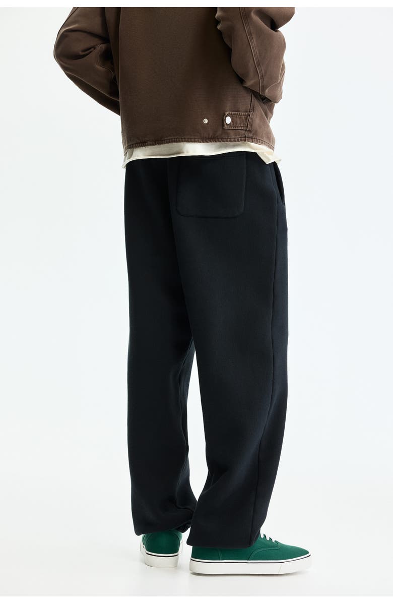 H&M Relaxed-fit sweatpants, Alternate, color, Black