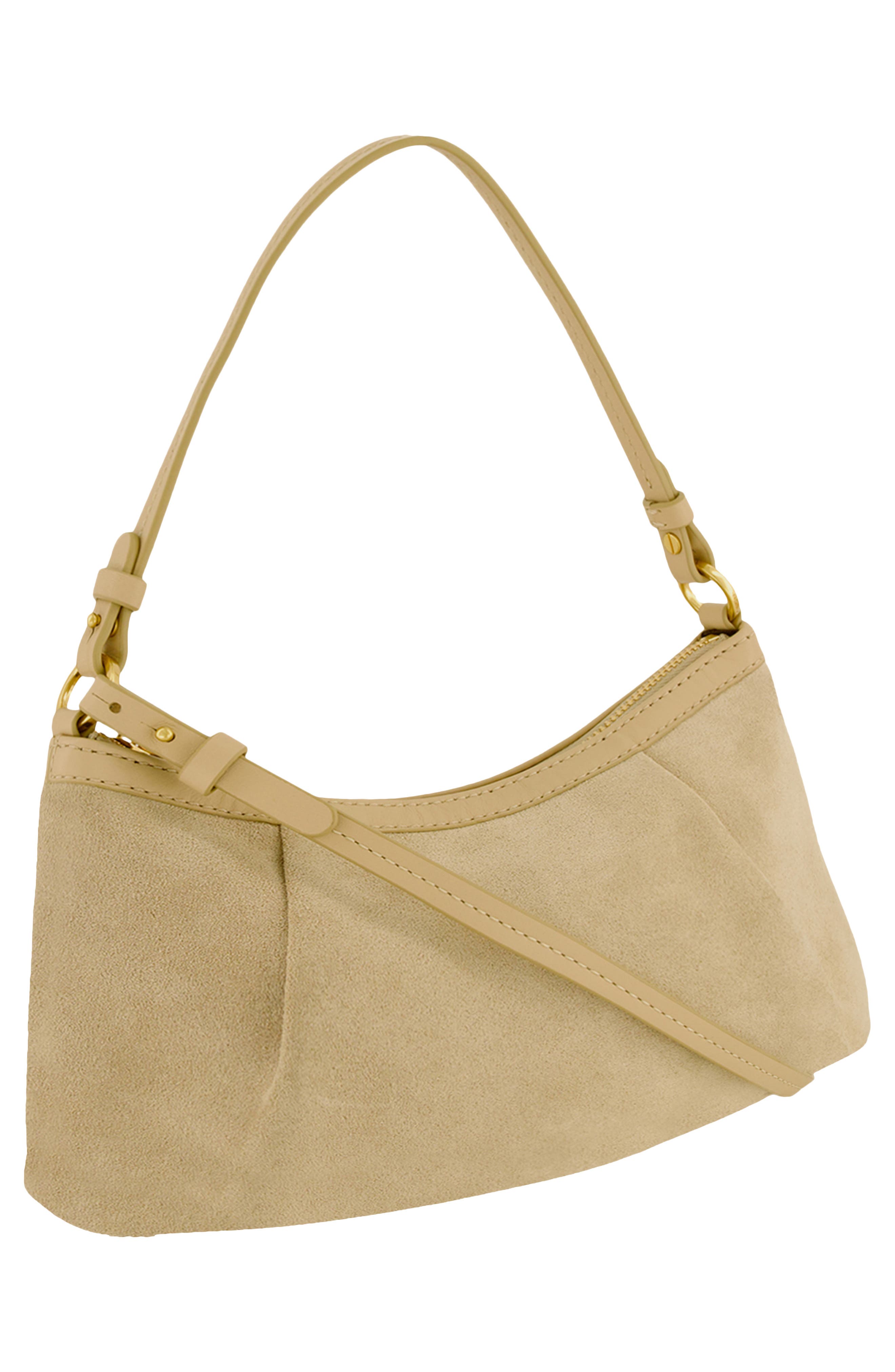 Vince Ava Suede Convertible Crossbody Bag, Alternate, color, Maiz