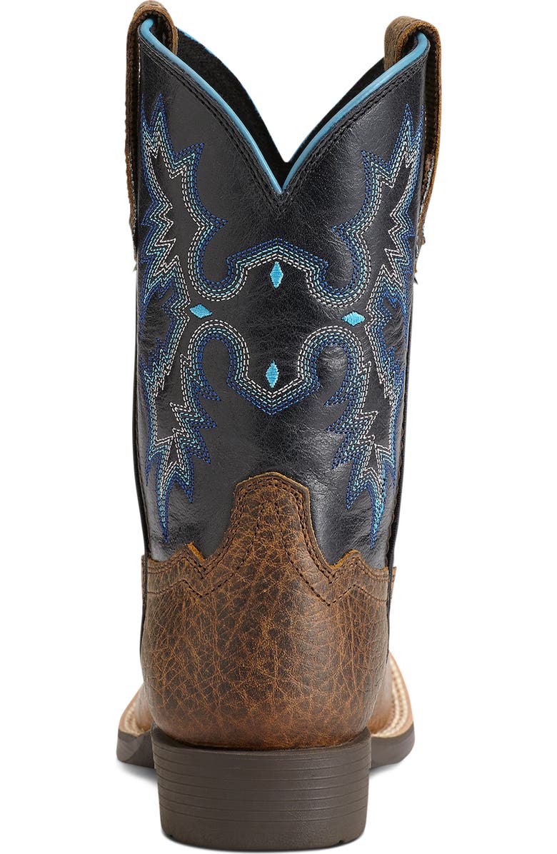 Ariat Kids' Tombstone Wide Square Toe Western Boot, Alternate, color, Brown