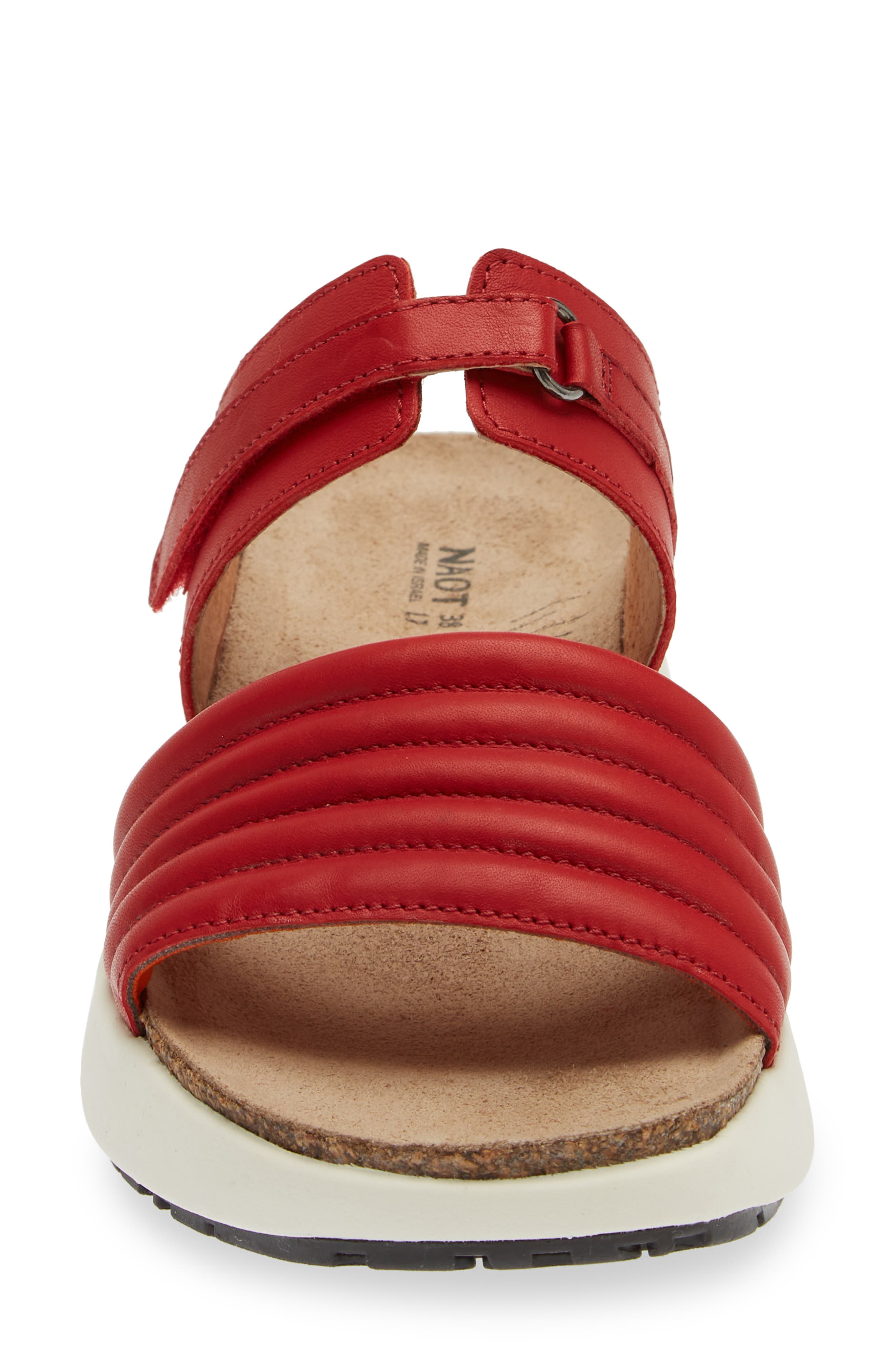 Vesta Sandal, Alternate, color, KISS RED LEATHER