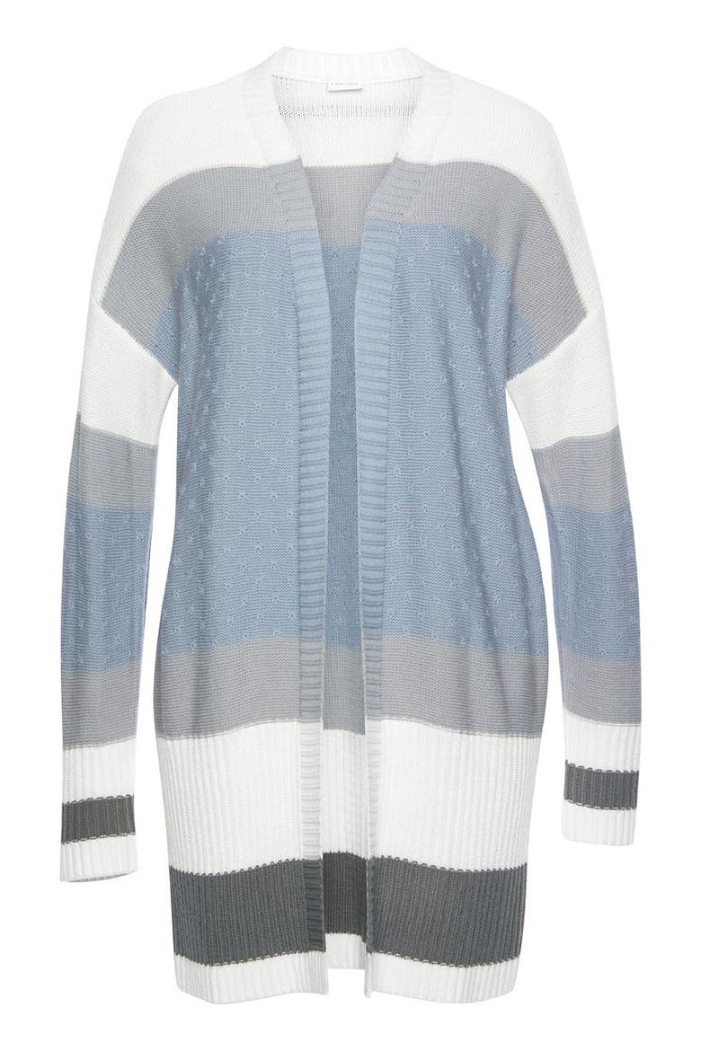 Color Block Cardigan, Alternate, color, Blue Multi