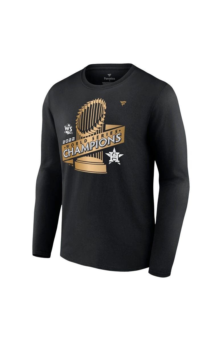 FANATICS Men's Fanatics Branded Black Houston Astros 2022 World Series Champions Parade Long Sleeve T-Shirt, Alternate, color, 