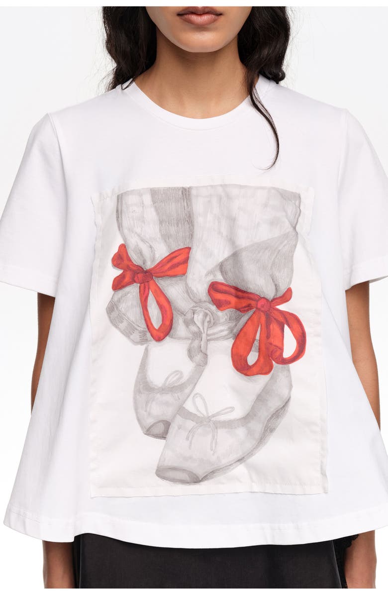 Bimba y Lola Ballerinas Logo A-Line T-Shirt, Alternate, color,