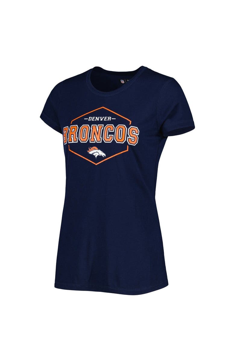 CONCEPTS SPORT Women's Concepts Sport Navy/Orange Denver Broncos Badge T-Shirt & Pants Sleep Set, Alternate, color,