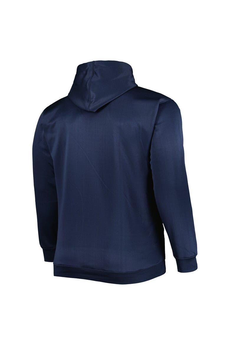 Men's Navy Detroit Tigers Fade Sublimated Fleece Pullover Hoodie, Alternate, color, Navy