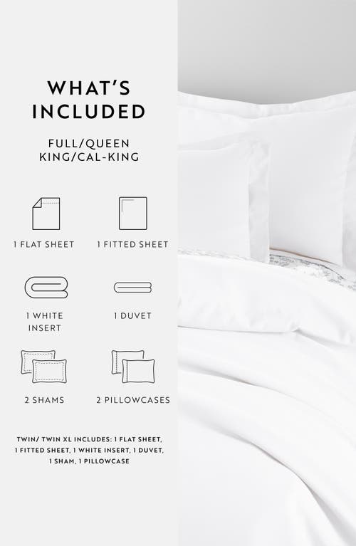Homespun Bundle Duvet Set In White