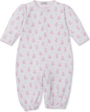Kissy Kissy Teddy Bear Print Convertible Pima Cotton Gown