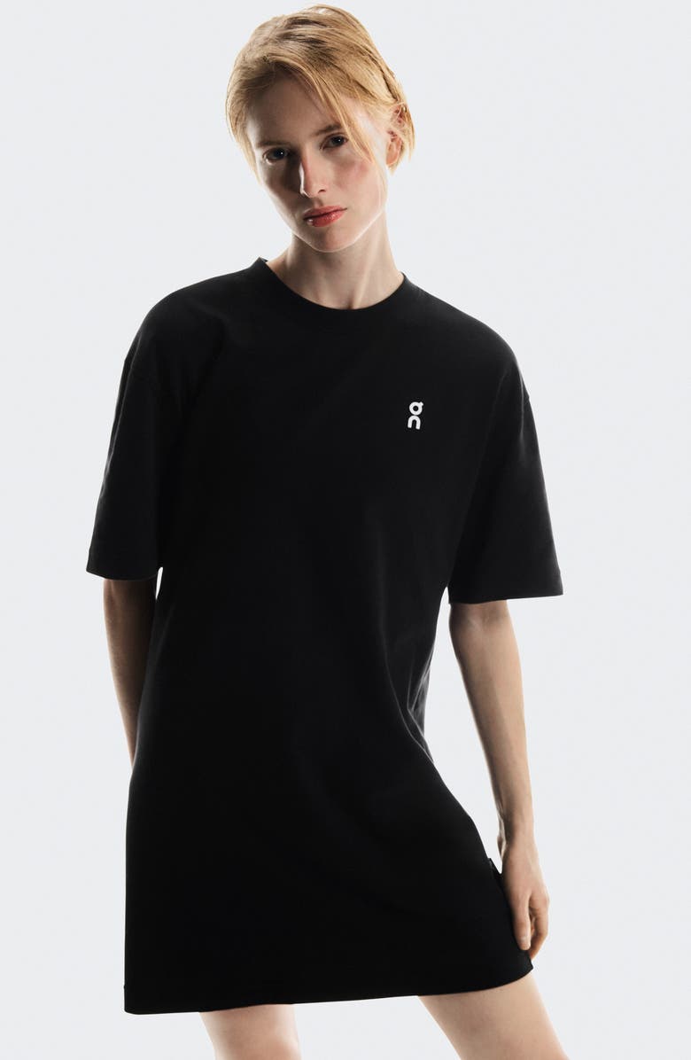 On Club T-Shirt Dress, Alternate, color, Black