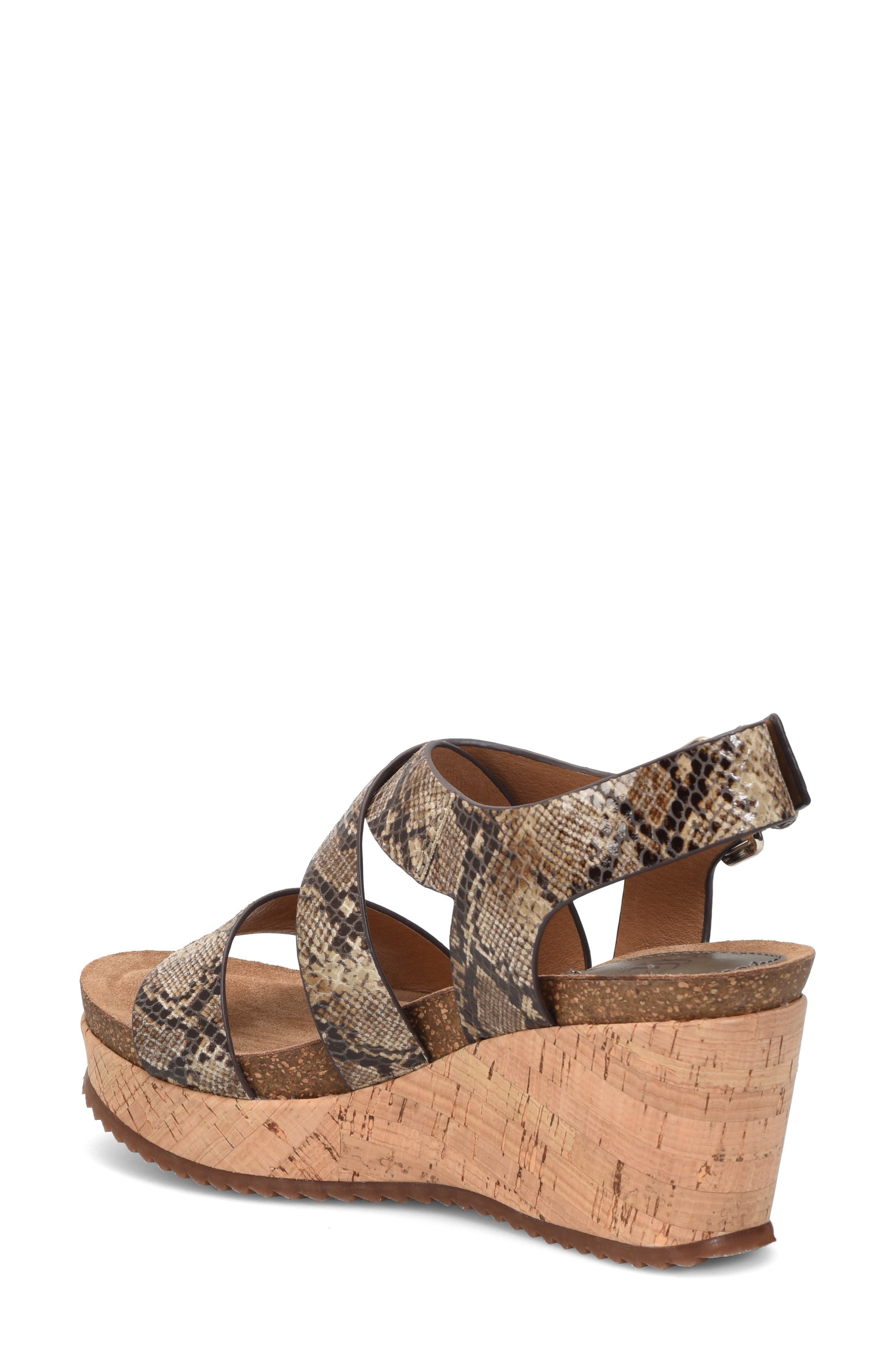 Haddison Platform Sandal, Alternate, color, TAUPE SNAKE