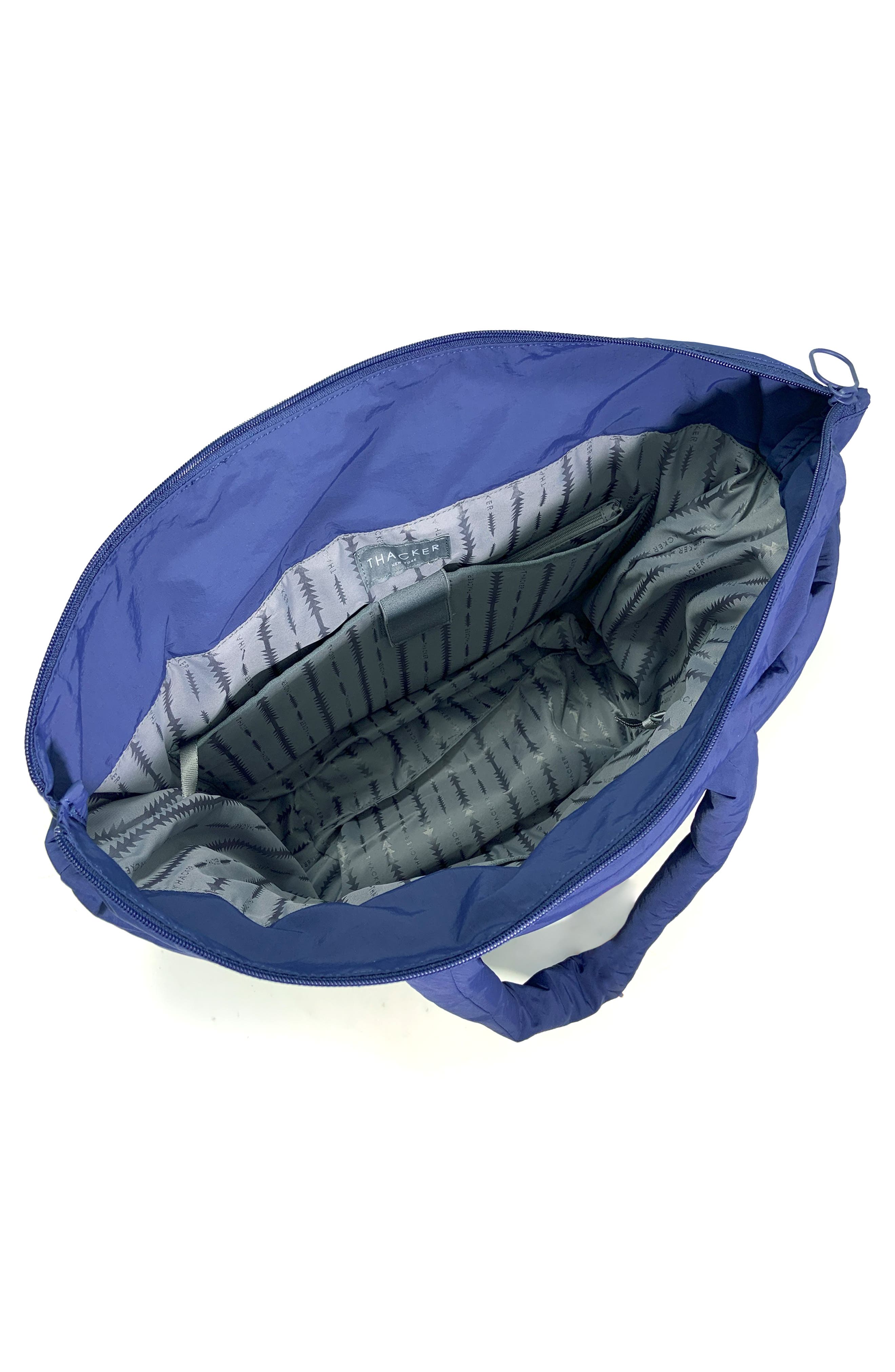 Thacker Quinn Quilted Nylon Tote, Alternate, color, Night Blue