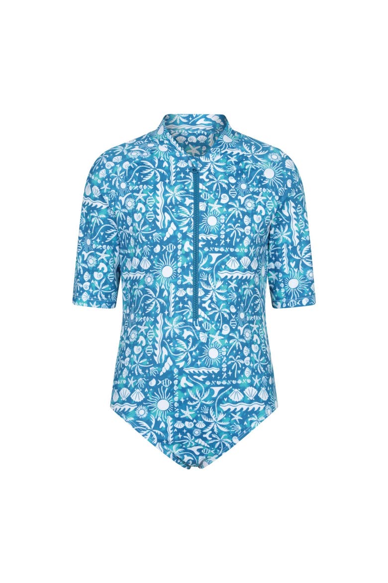 Childrens/Kids Mira Sealife Rash Guard, Main, color, Blue