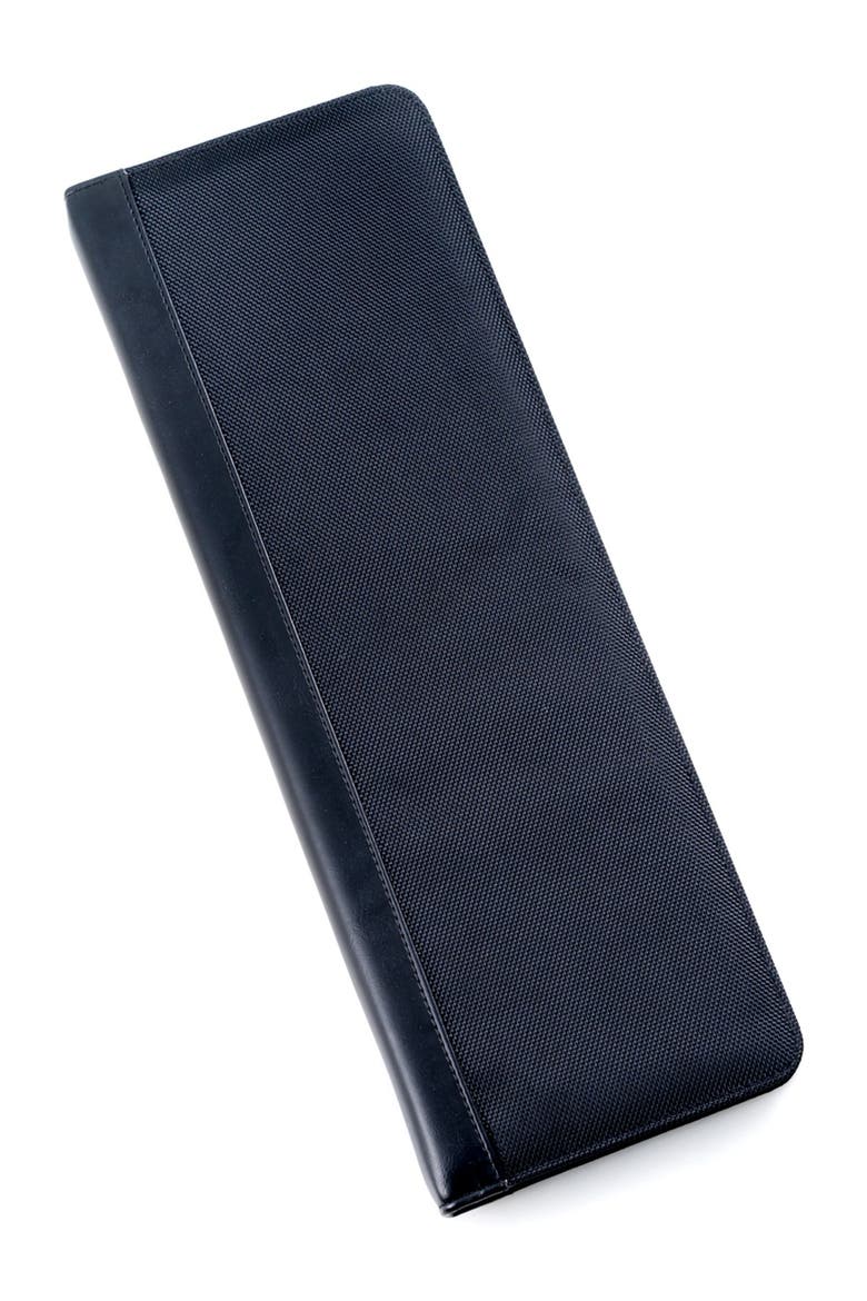 Ballistic Black Nylon Travel Tie Case 5-Piece Set, Alternate, color, no color