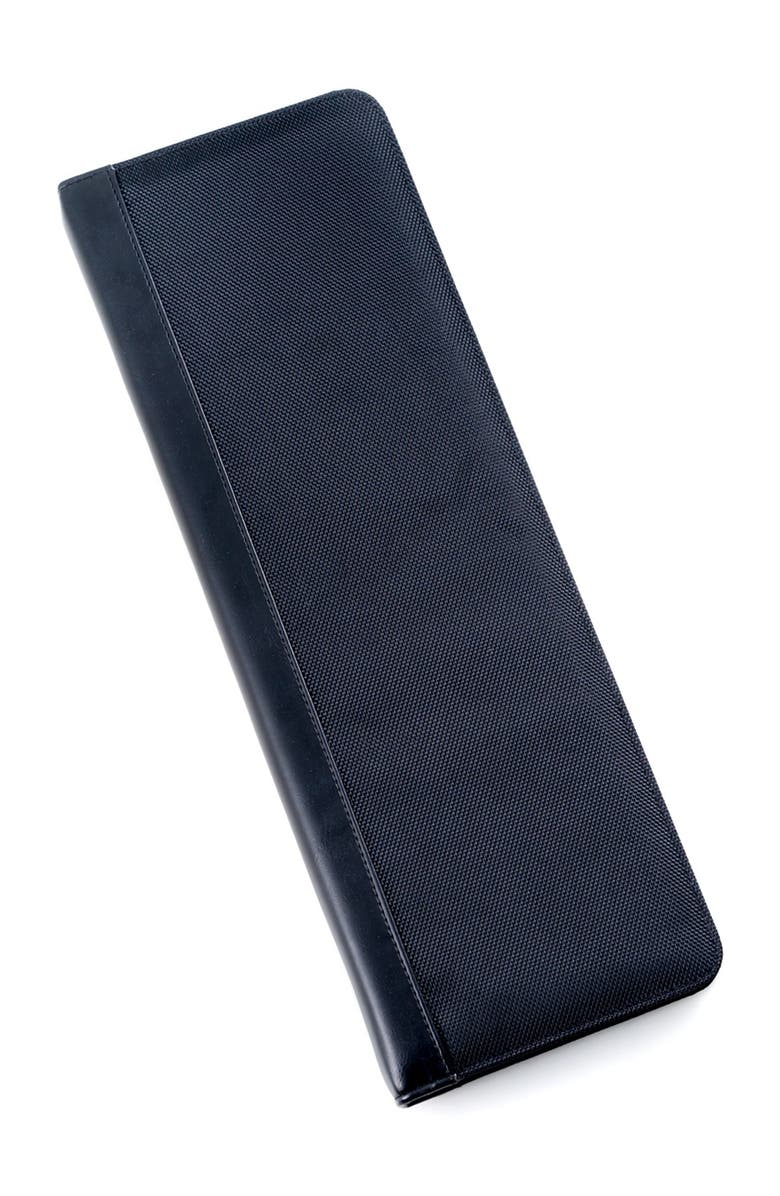 Bey-Berk Ballistic Black Nylon Travel Tie Case 5-Piece Set, Alternate, color, NO COLOR