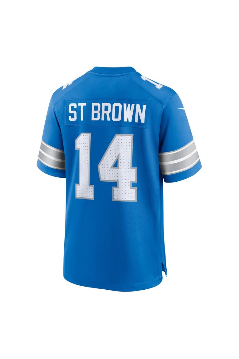 Men's Nike Amon-Ra St. Brown Blue Detroit Lions Game Jersey, Alternate, color, Blue
