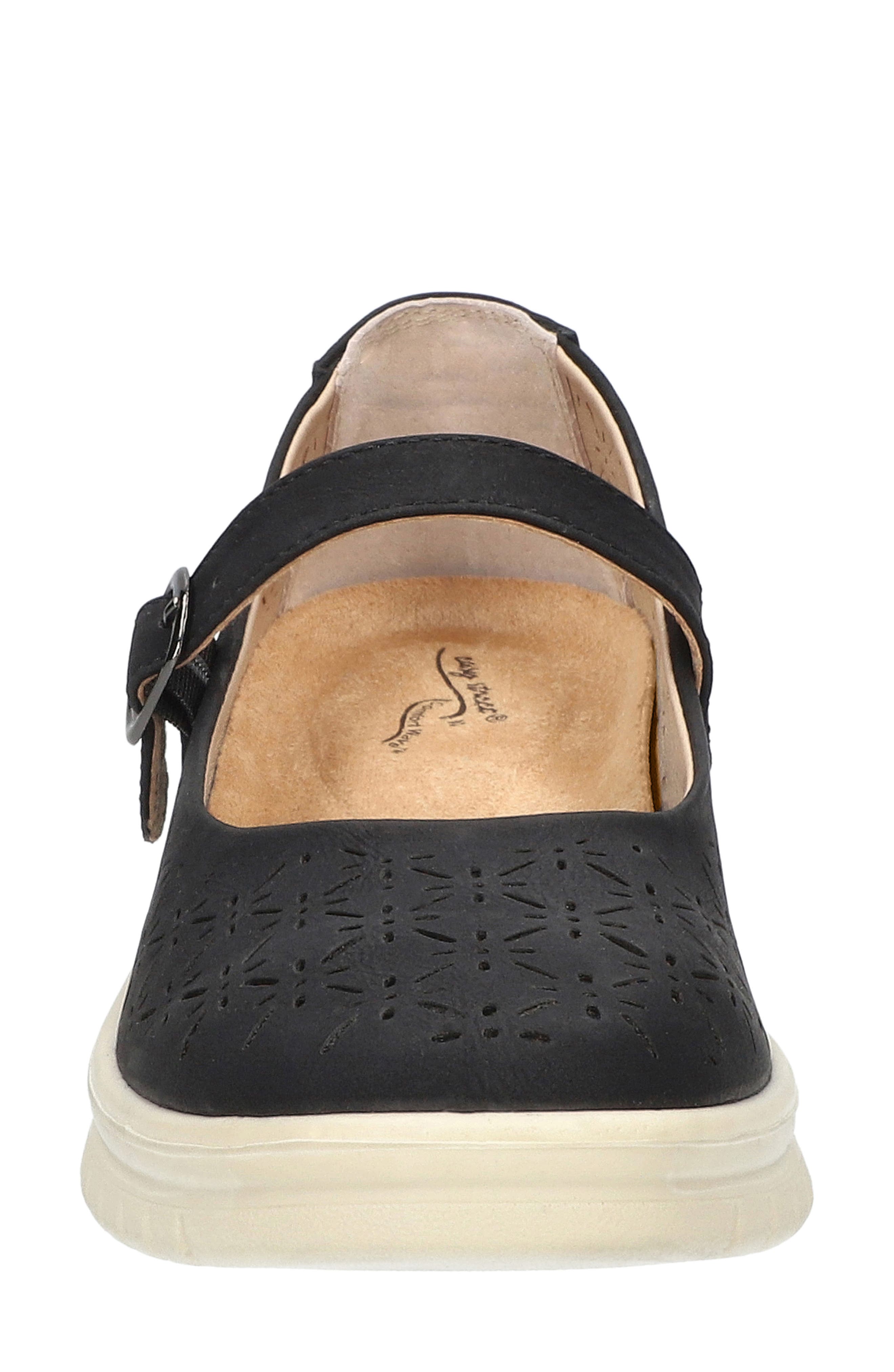 EASY STREET Gertie Wedge Mary Jane, Alternate, color, Black