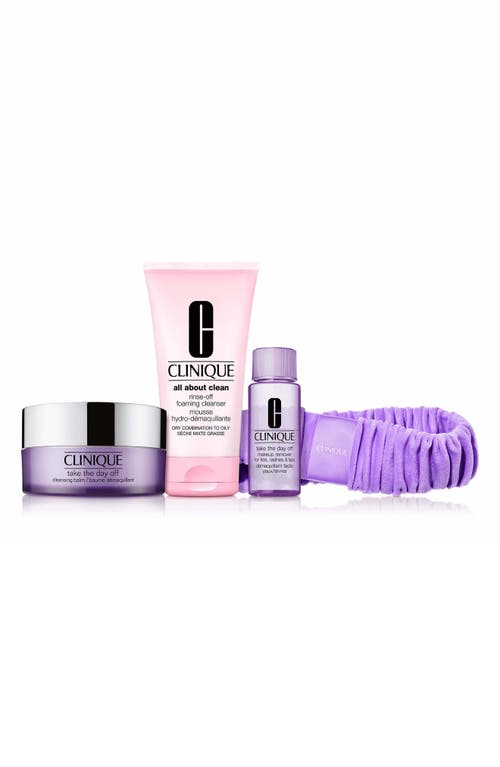 Clinique Take It All Off Makeup Remover Gift Set $98 Value In Transparent