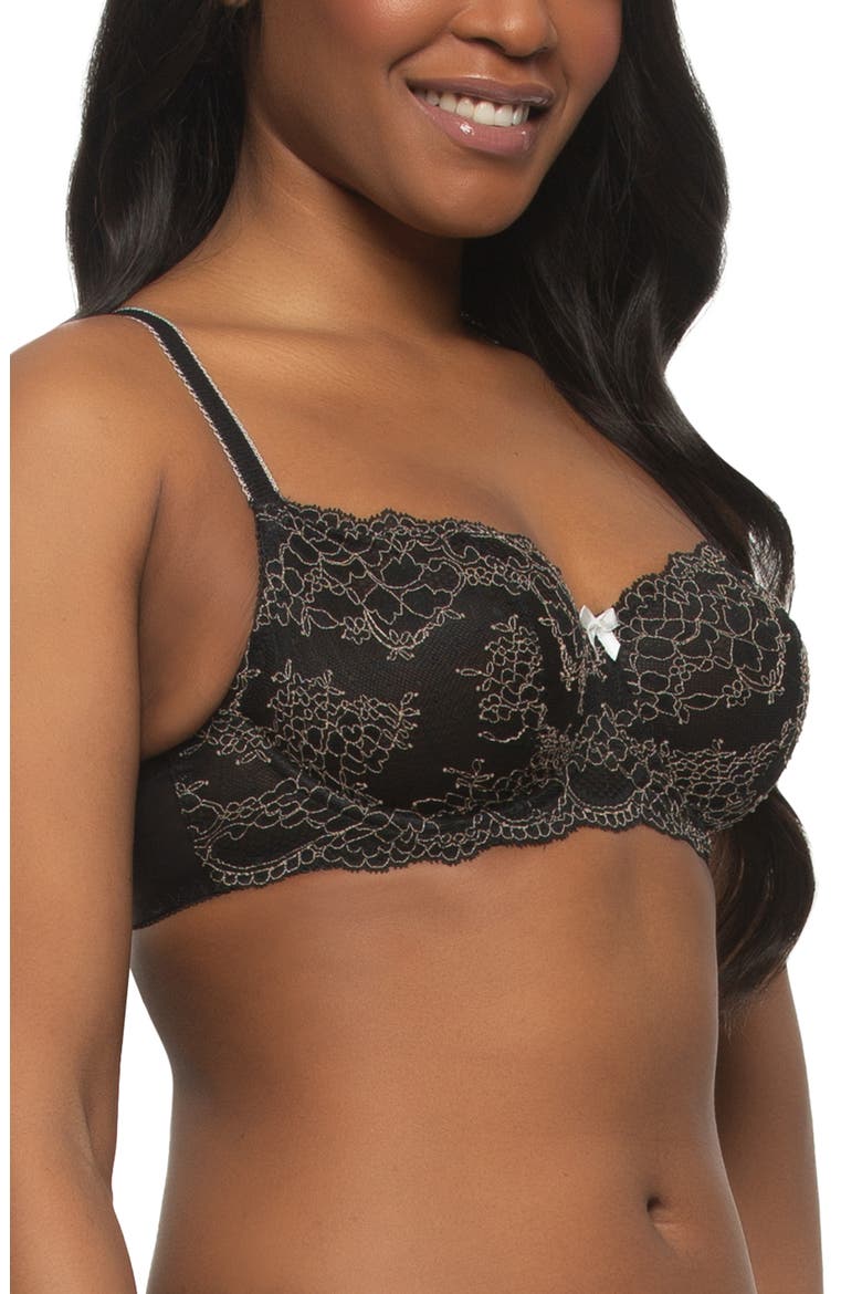 Lola Underwire Bra, Alternate, color, BLACK/ CLOUD DANCER