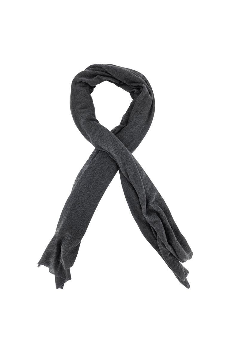 Large Cashmere Plain Stole, Main, color, STEEL GREY
