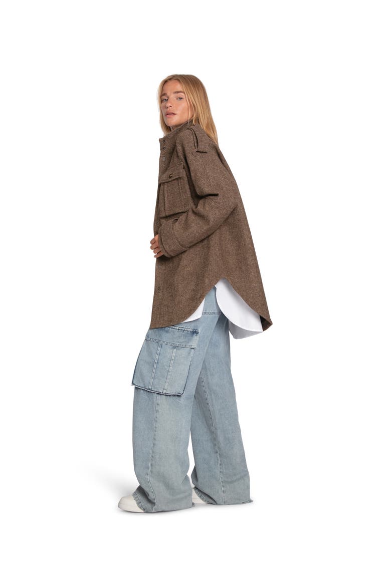 All My Love Wool Blend Jacket, Alternate, color, MILITARY
