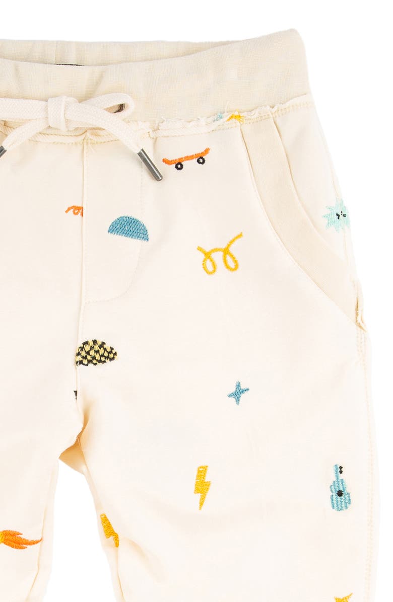 Miki Miette Kids' Ziggy Joggers, Alternate, color, Cream