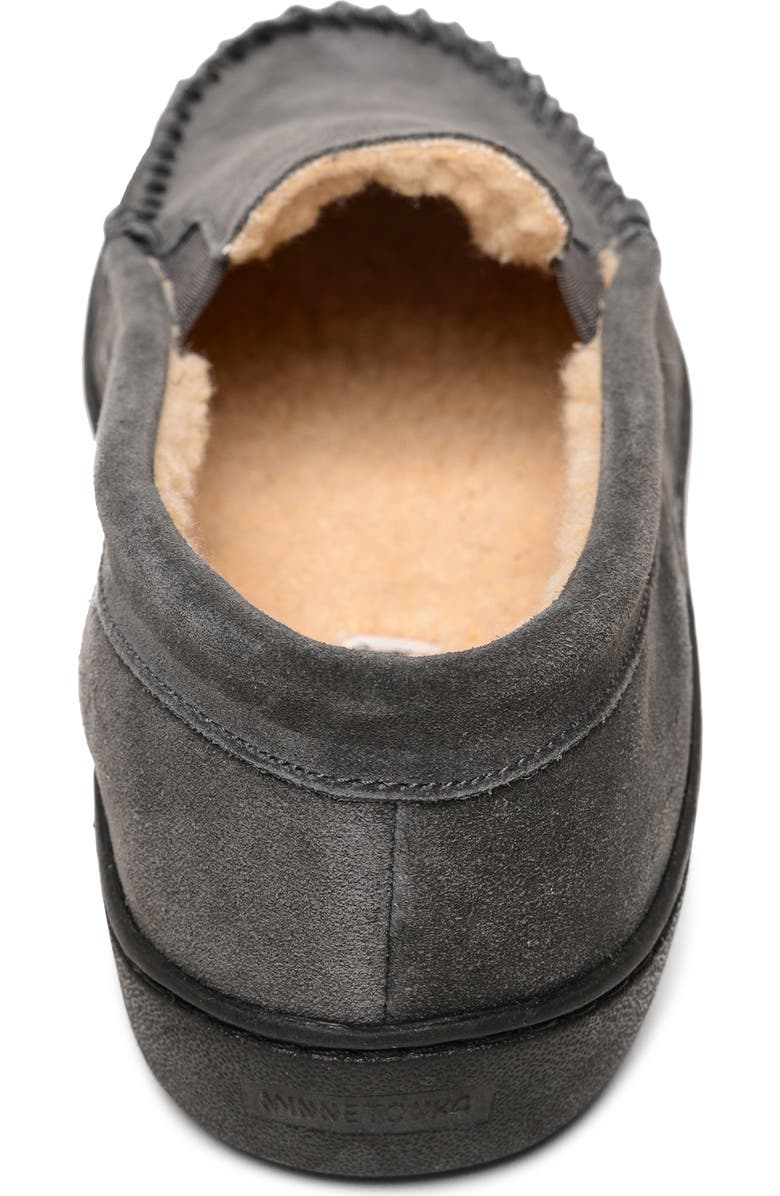 Minnetonka Everyday Moccasin Slipper, Alternate, color, Charcoal