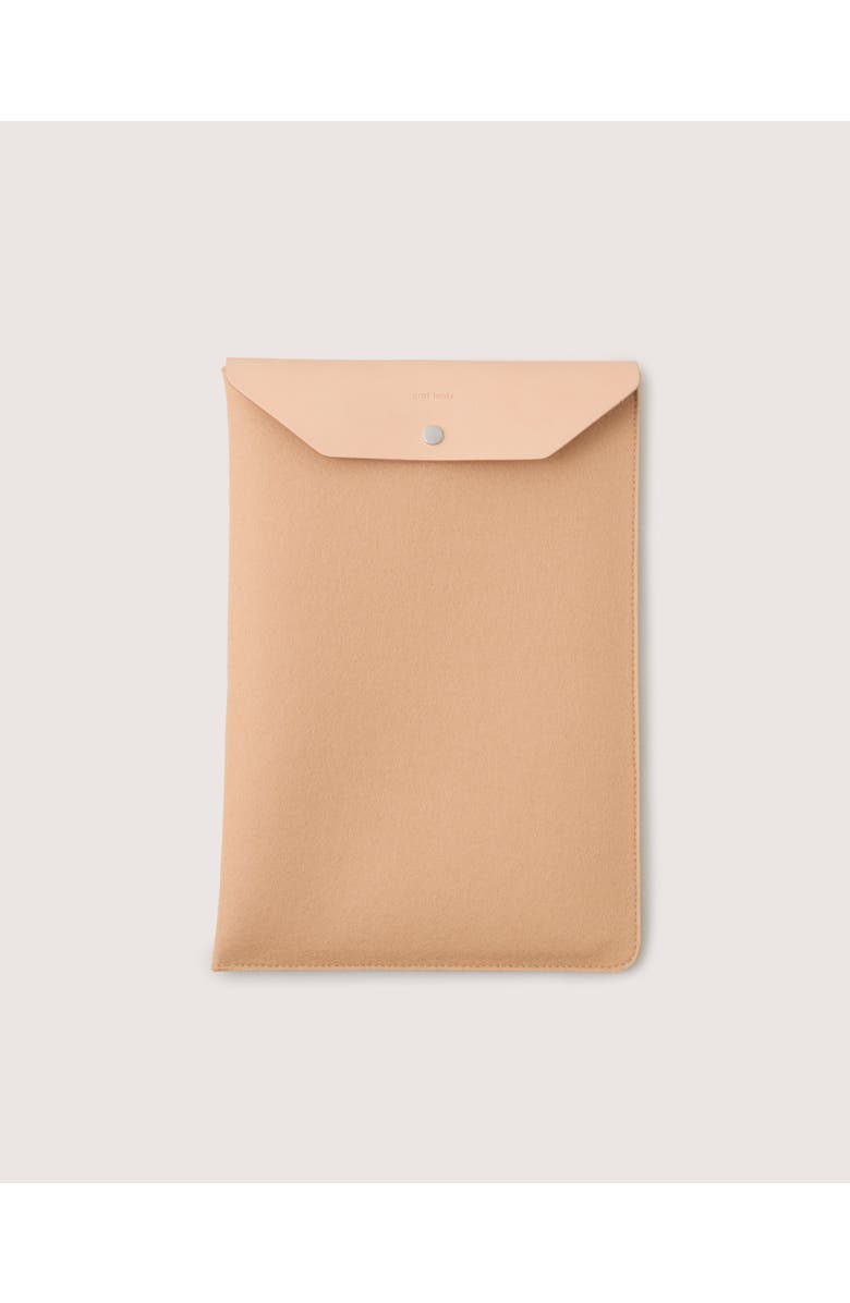 Graf Lantz Merino Wool 16" Laptop Computer Sleeve, Main, color, Latte