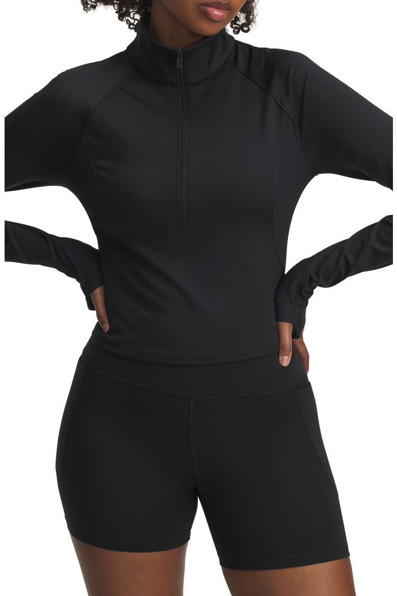 Merdian Half Zip Pullover, Main, color, BLACK / / BLACK