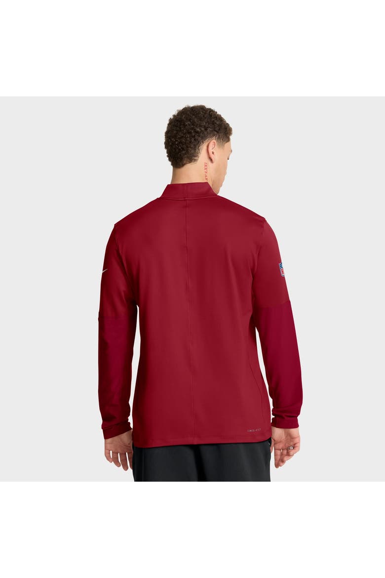 Men's Nike Cardinal Arizona Cardinals Sideline Dri-FIT Half-Zip Pullover, Alternate, color, Cardinal
