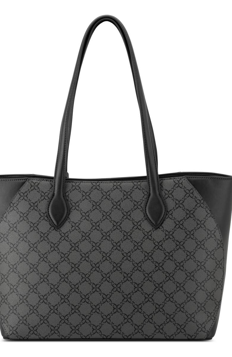 Nine West Cheryth Tote Bag, Alternate, color, Jet Black Logo