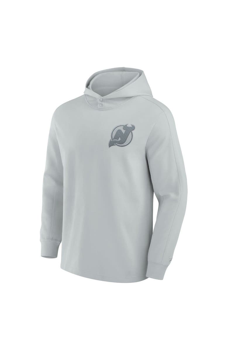 FANATICS Men's Fanatics Gray New Jersey Devils Elements Lightweight Tri-Blend Fleece Hoodie, Alternate, color, Gray