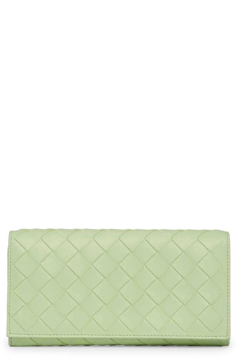 Bottega Veneta Large Intrecciato Flap Wallet, Main, color,