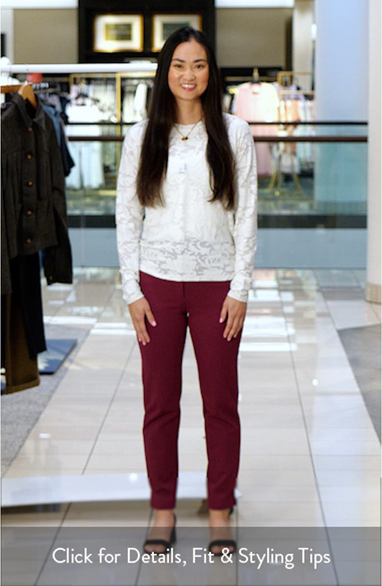 Cece Floral Semisheer Long Sleeve Top, sales video thumbnail