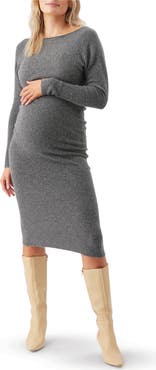 Ripe Maternity Tobie Off Shoulder Knit Dress
