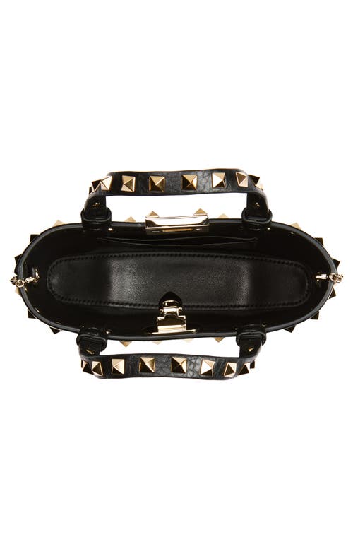 Valentino Garavani Mini Rockstud Leather Top Handle Bag