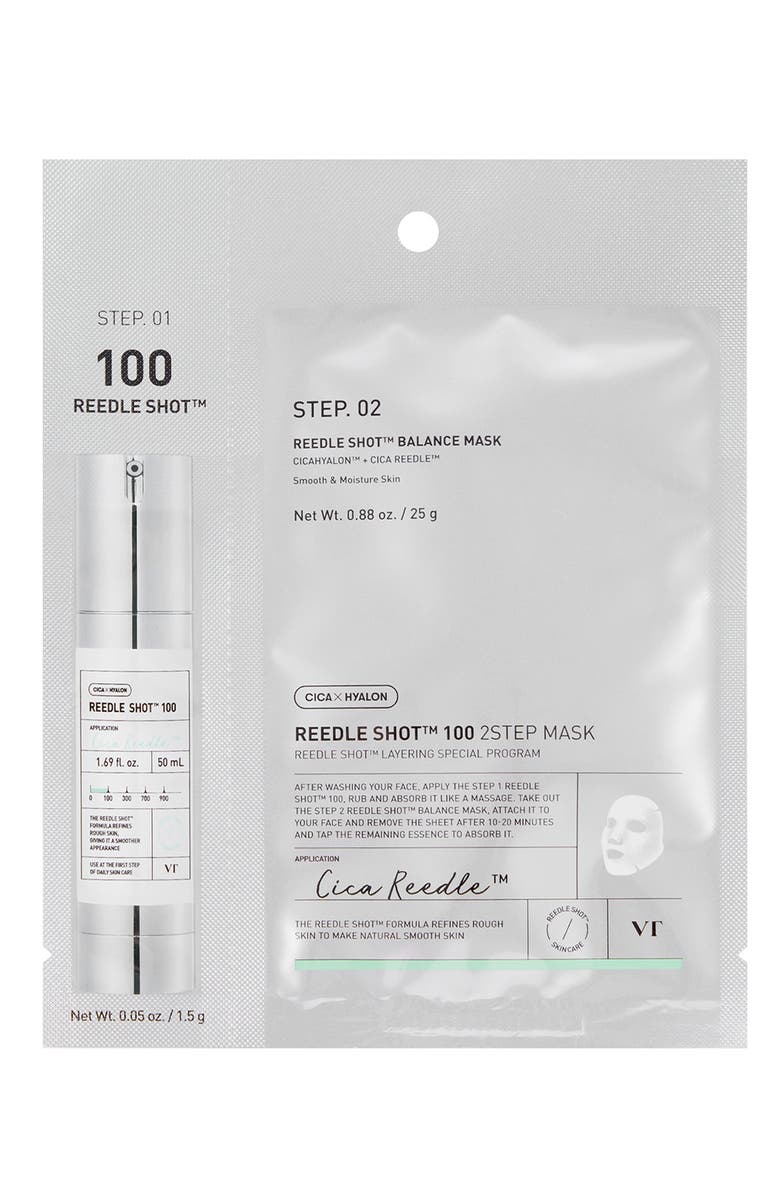 VT COSMETICS Reedle Shot 100 2-Step Mask, Main, color, Silver